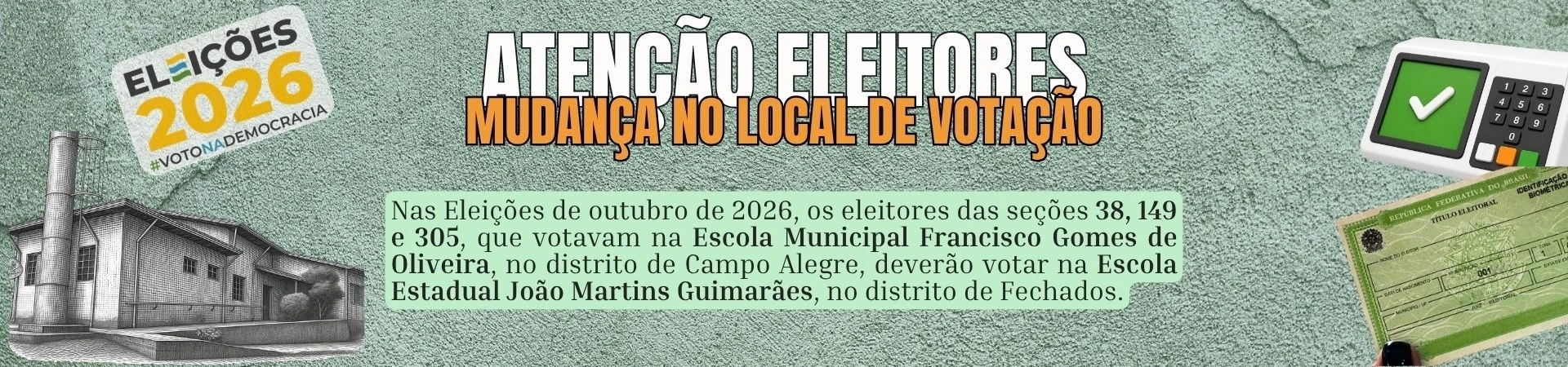 Mudança de local de votação