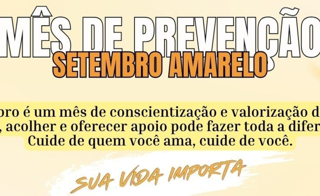 Setembro Amarelo: Santana de Pirapama reforça a importância do cuidado com a saúde mental