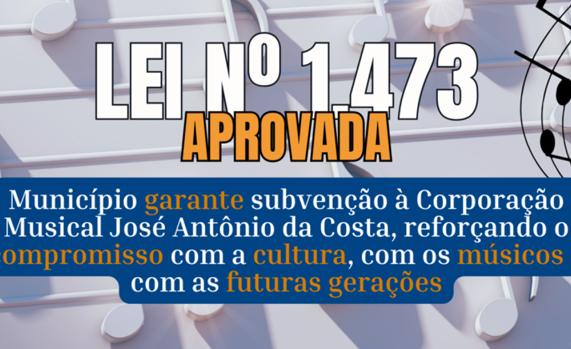 Prefeitura de Santana de Pirapama aprova Lei nº 1.473/2026 e fortalece a cultura musical do município