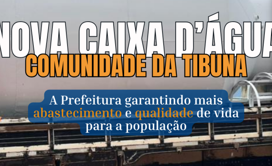 Prefeitura de Santana de Pirapama entrega novo reservatório de água à comunidade de Tibuna