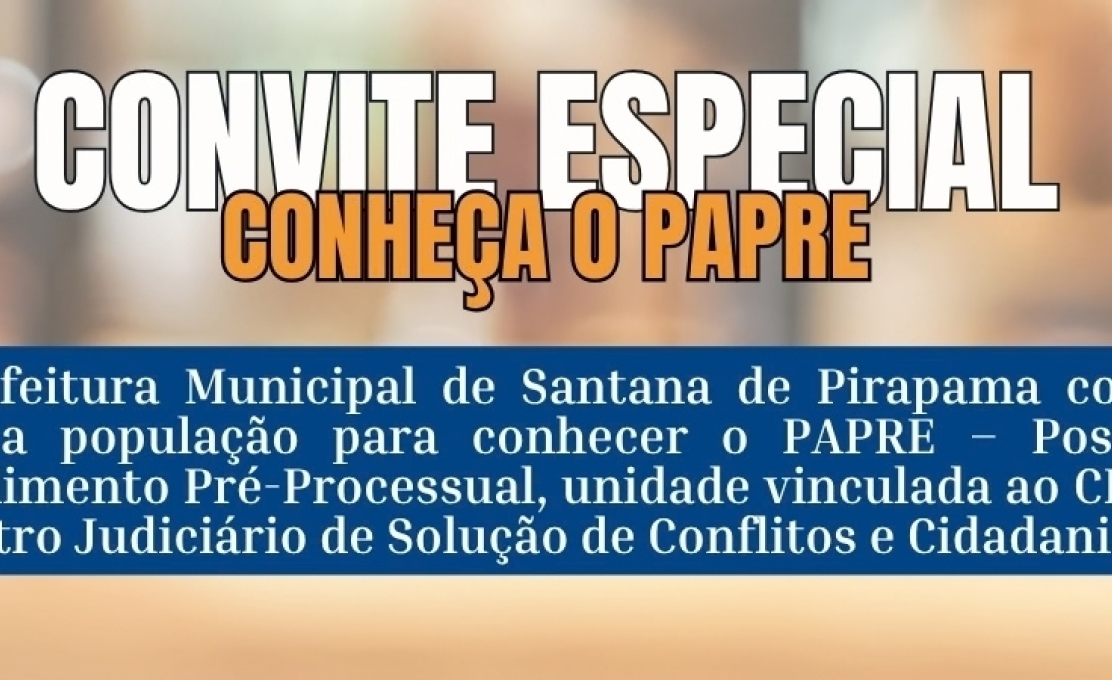 PAPRE chega a Santana de Pirapama para fortalecer a cidadania
