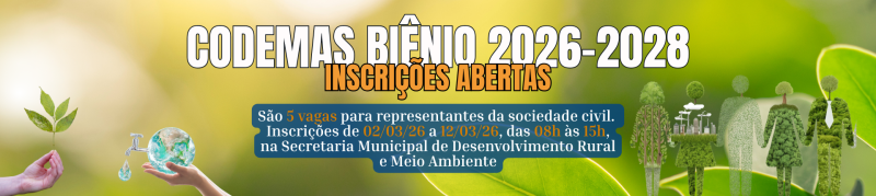 Prefeitura abre inscrições para entidades da sociedade civil comporem o C...