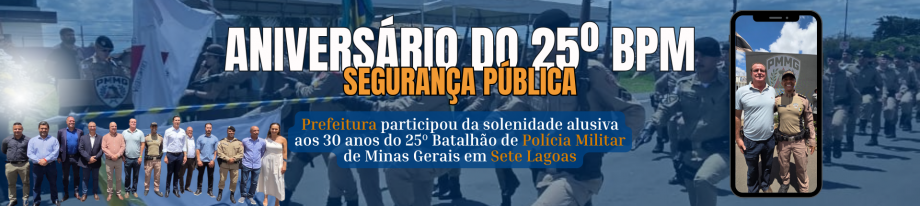 Prefeito Marquinho Tameirão participa da solenidade dos 30 anos do 25º Batalhão da Polícia Militar