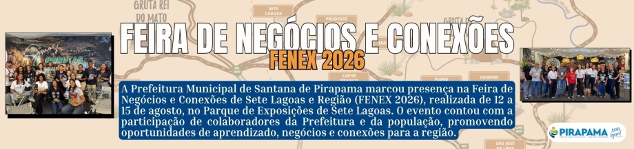 Santana de Pirapama divulga suas potencialidades na FENEX 2026